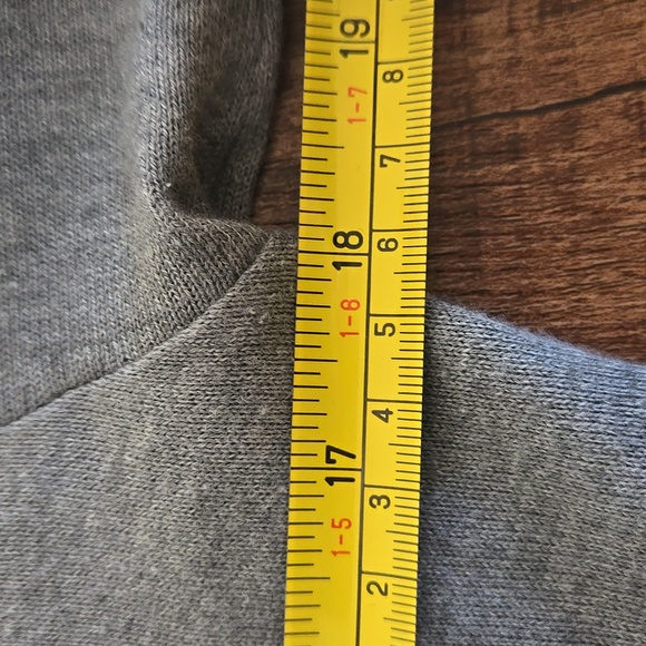 Armani Jeans Gray Long Sleeve Polo Shirt Minimal Designer Casual Classic Large - Picture 3 of 5